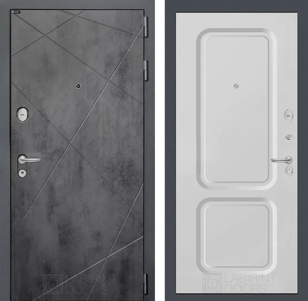 Входная дверь Лофт 09 - Белый софт