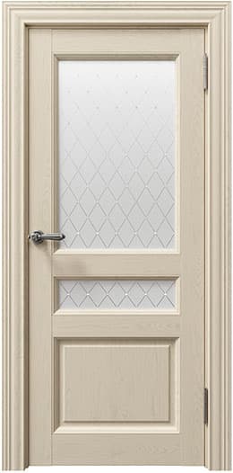 Дверь межкомнатная Соренто (Sorrento) 80014 Кремовый Soft touch Остекленная — изображение 1 из 1
