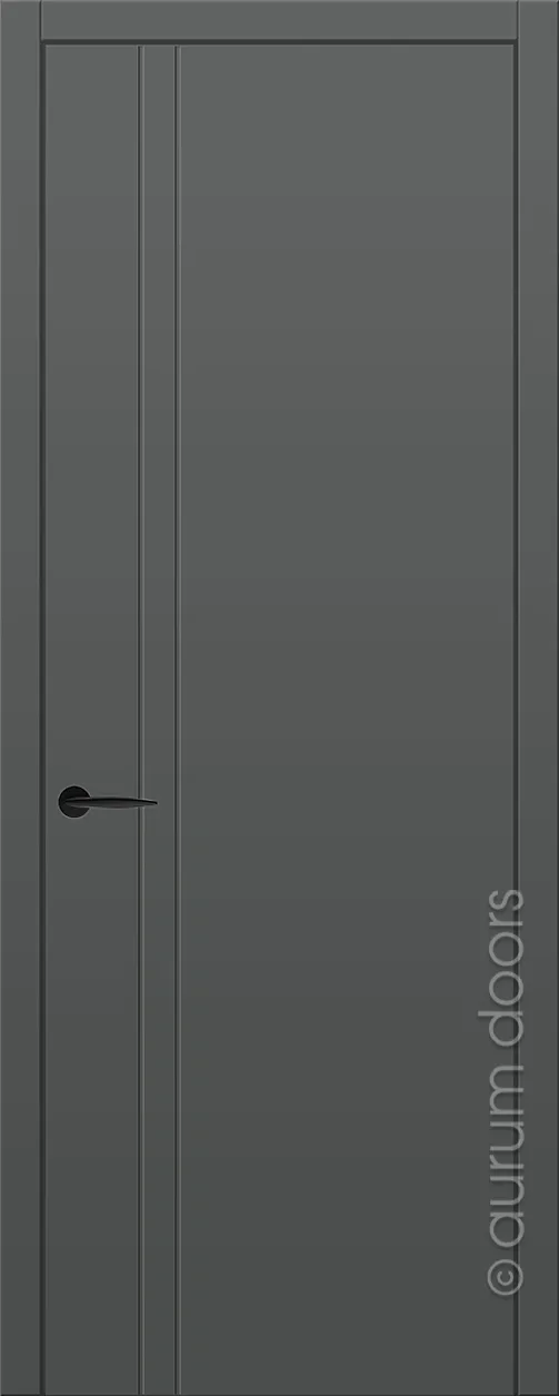 Лайн 1 — «Серый графит», RAL 7043 в интерьере