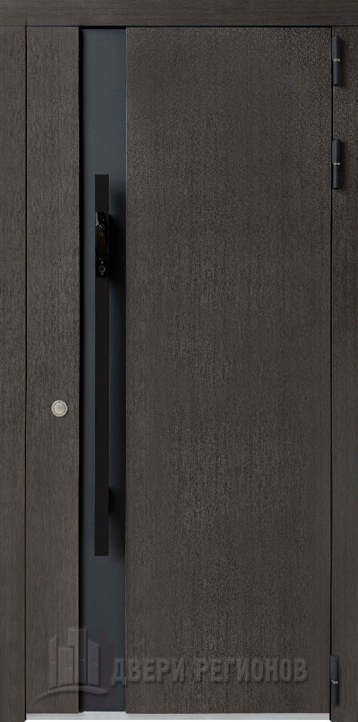 Дверь входная ДУ-1 dark oak 20, ПВХ белый матовый в интерьере