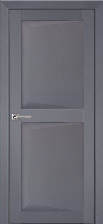 Дверь межкомнатная Перфекто (Perfecto) 104 Серый бархат Глухая в интерьере