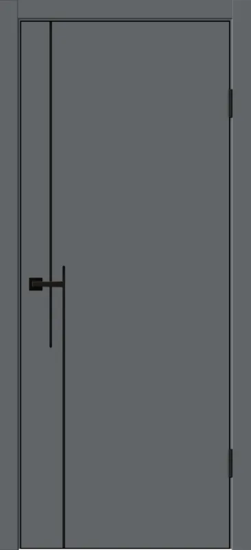 Межкомнатная дверь ЭМАЛЮКС ГАЛАНТ FM2 глухое без притвора Вулкан 700х2000